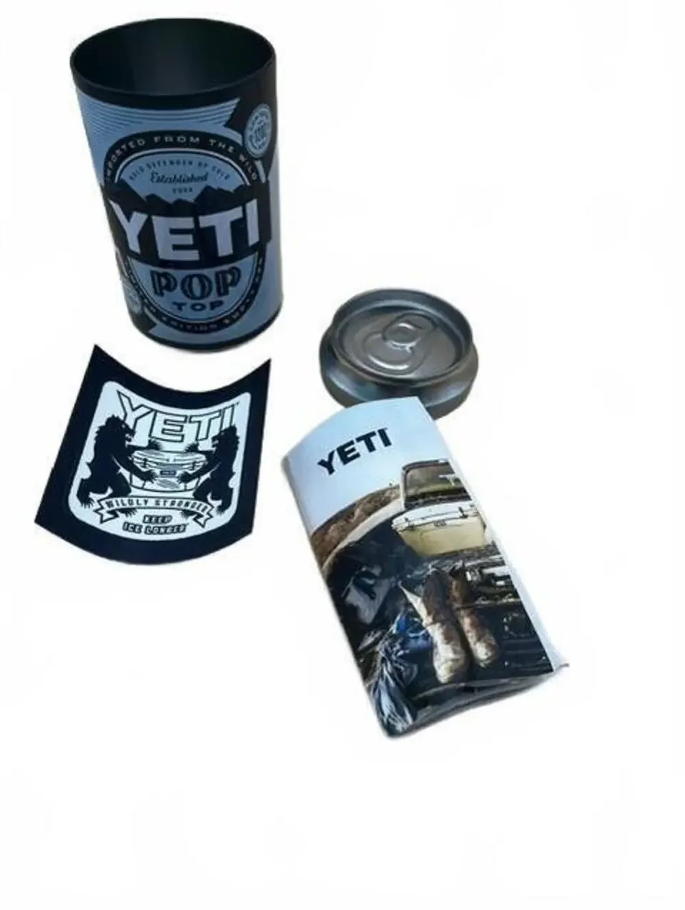 YETI Pop Top Can Shaped Metal Storage Container Hidden Stash Safe Promo